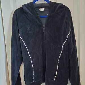 Leslie Fay Sport, Woman hoodie jacket, 3X, Black